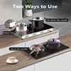 Burners Electric Cooktop Built-in & Countertop Stove Two Burner Ceramic Cooktop with Child Safety Lock Timer Touch SensorControl 4