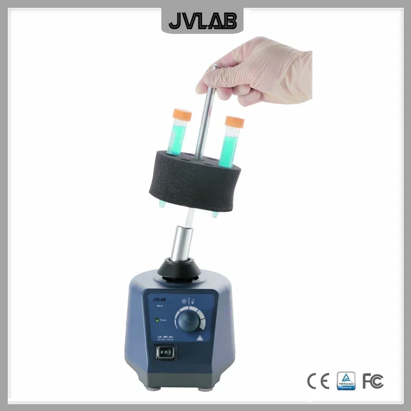 Vortex Mixer MX-S Adjustable Speed 0-3000 rpm Used For Various Mixing Applications With Optional Adapters Shaded Pole Motor