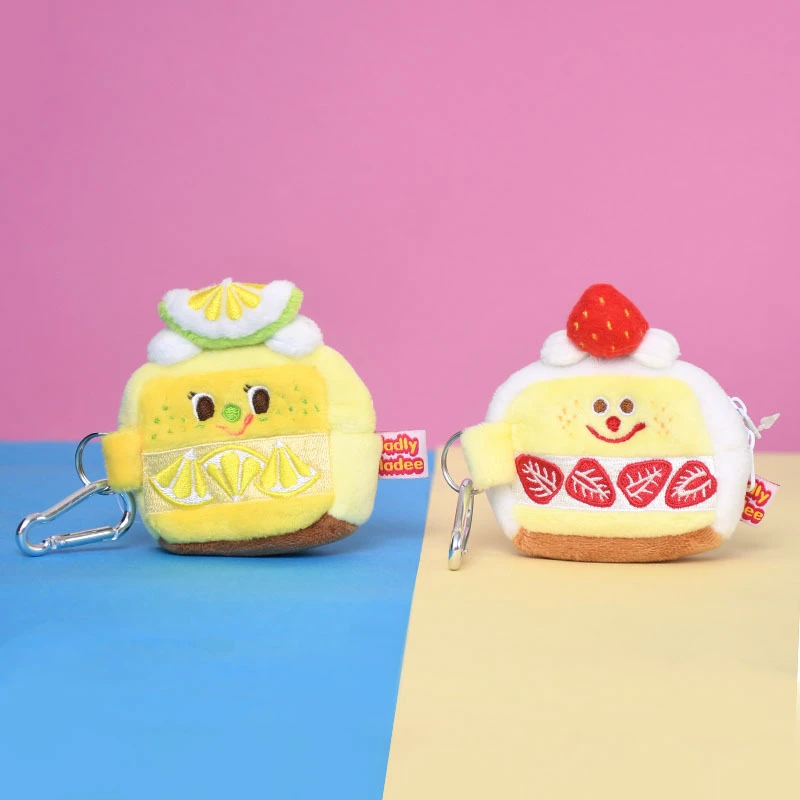 1 Pcs Cartoon Banana Strawberry Cake Plush Earphone Case Coin Purse Zipper  Storage Bag Pendant Keychain for Girls Gifts Toys| | - AliExpress
