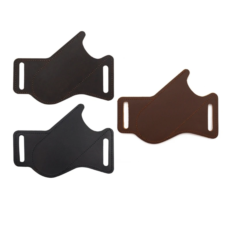 

dwan Handmade Leather Pocket Knife Sheath for Belt Folding Knife Sheath for Man