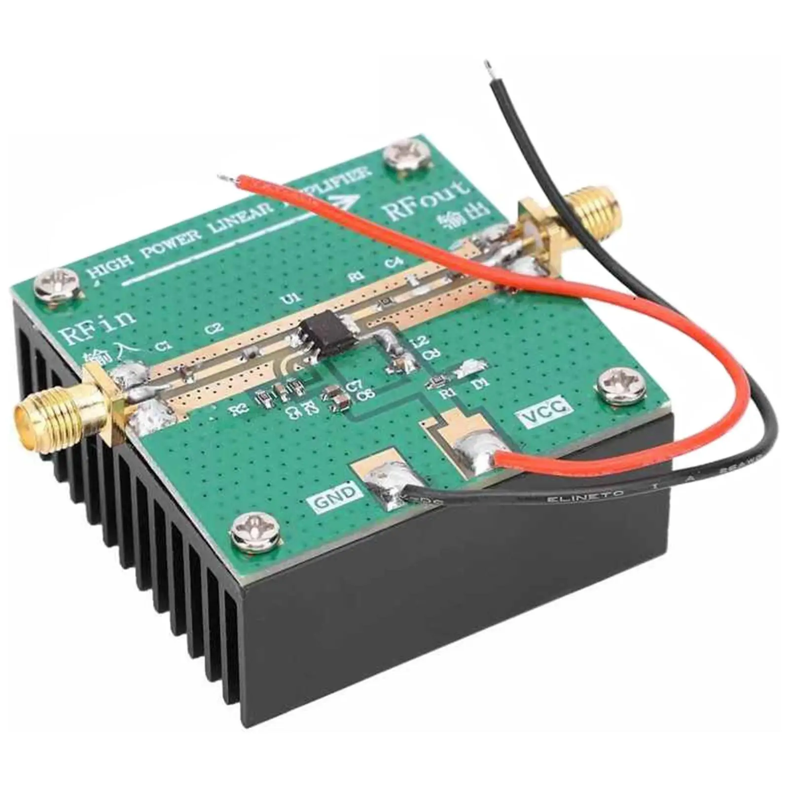 Amplificador de Potência do rf com Dissipador de Calor Módulo da Amplificação de Rf2126 2.4ghz 1w 4002700mhz Detector Logarítmico do rf para o Rádio do Presunto de fm