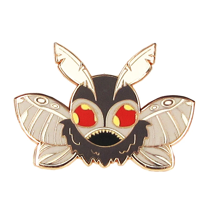 

Personalized Cartoon Cool Animal Black Fly Badge Cheap Unique Colour Gold Metal Hard Enamel Zinc Alloy Pin Brooch For Girls Gift