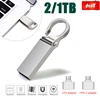Metal Pen Drive 3.0 Metal USB3.0 Flash Drive with 2 Phone Adapters High Speed 1TB-2TB(Real Capacity 29.5GB) Memory Flash Stick