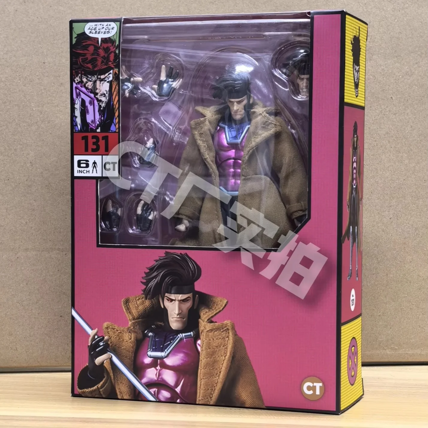 Ct Toys In Stock Gambit Figure Mafex 131 X-Men Wolverine Shf Anime Action Figure Figurine Statue Model Kids Toy Customized Gift