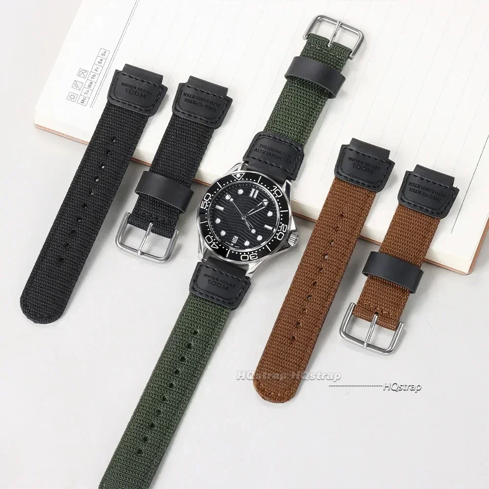 High-Quality Nylon Canvas Wristband - 18mm Unisex Watch Strap Accessory