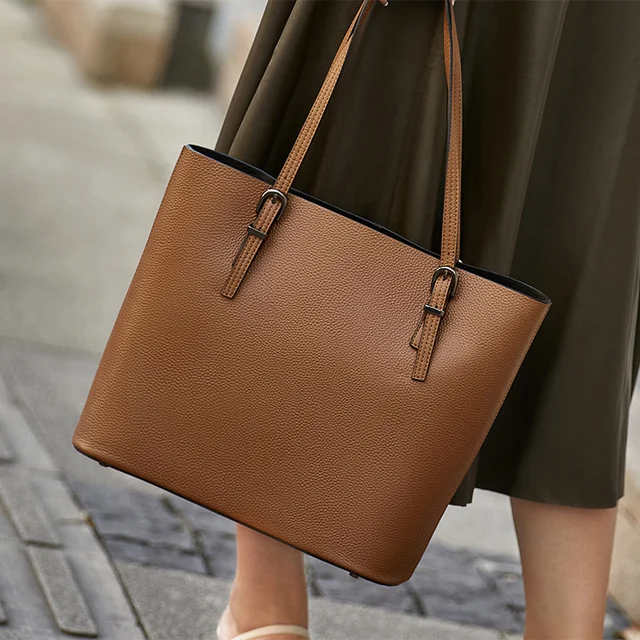 Leather Girl Shoulder Bags High Quality Woman Bags Large