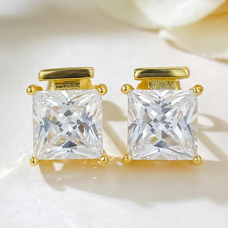 

Женские квадратные серьги-гвоздики из серебра 925 пробы, 8 х8 дюймов