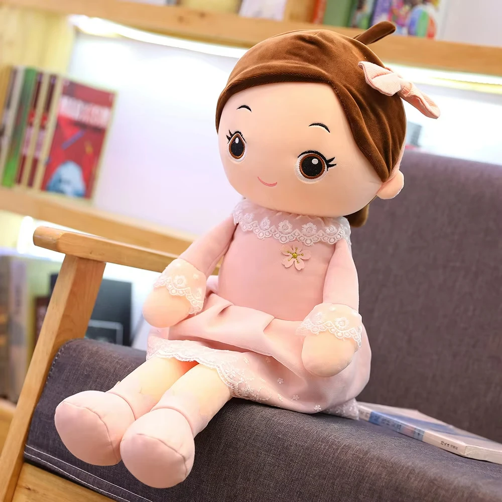 40cm Kawaii Plush Girl Dolls with Lace Clothes Soft Stuffed Dolls Lovely Plush Toys For Girl Kids Birthday Valentine Gift