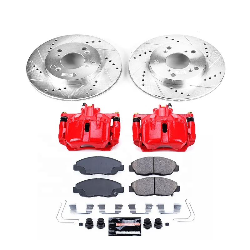 pajerobrakecaliperkitFrontDrilledandSlottedDiscRotorbrakekit