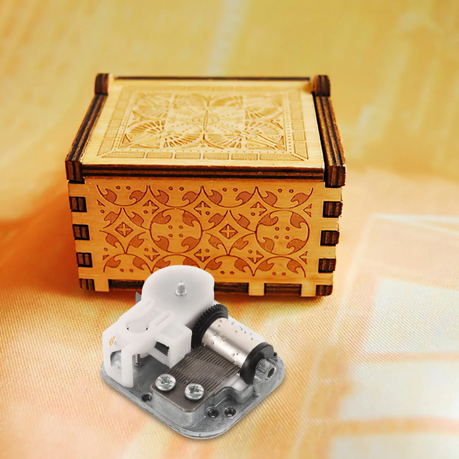 Dual Shaft 18NS33 Wind Up Music Box Mechanism Musical Boxes Making Replacement Parts Accessories Clockwork Home Decor