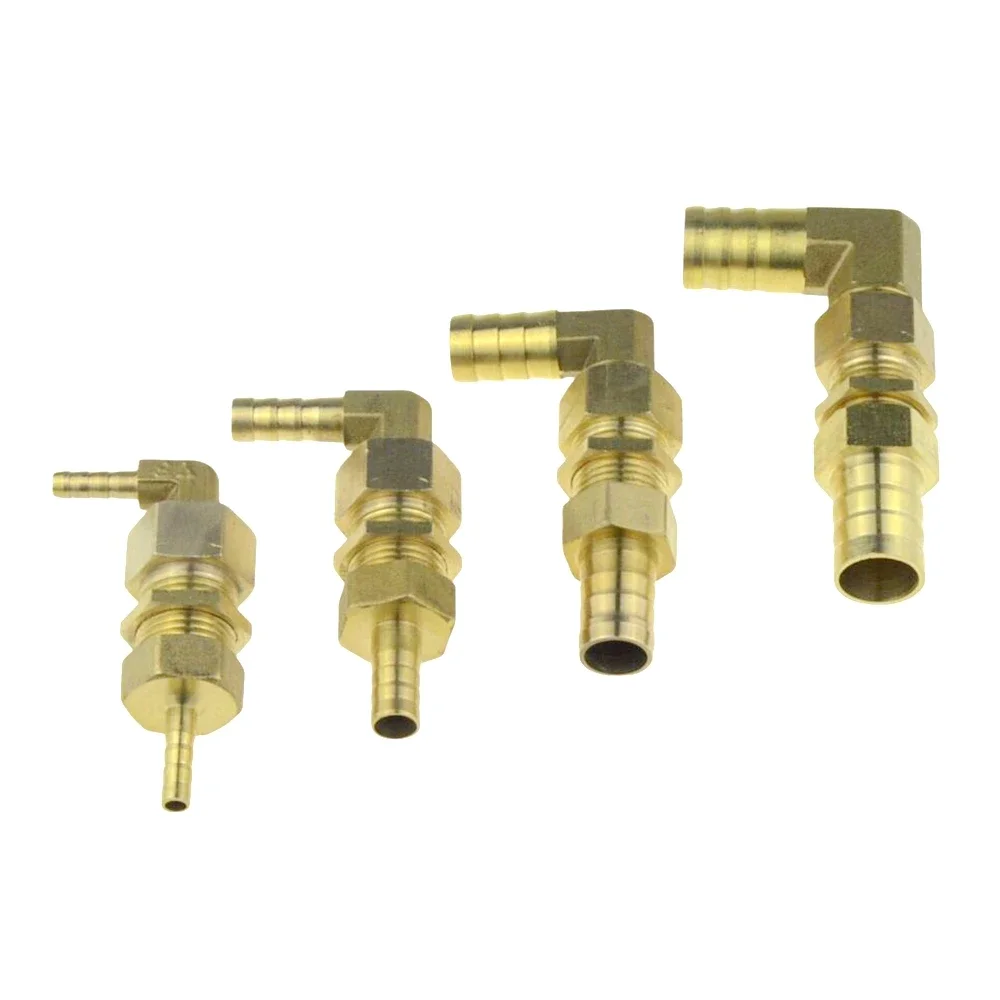 Cotovelo Anteparo de Bronze Conector de Mangueira Splicer Farpa Encaixe de Tubulação 10 12 14 19 mm Cauda Adaptador de Acoplador de Mangueira de Água ar Pneumático