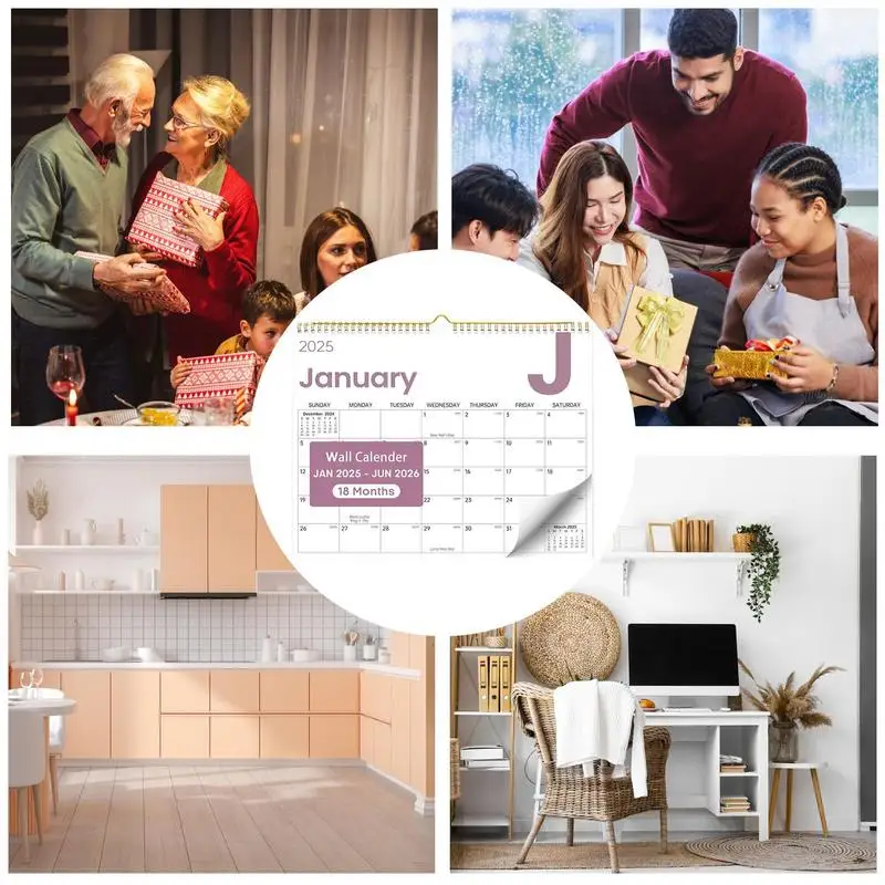 Wall Calendar Planner 2025 Monthly Calendar Decor Clear Printing Vertical Wall Calendar For Living Room Bedroom Apartment Work