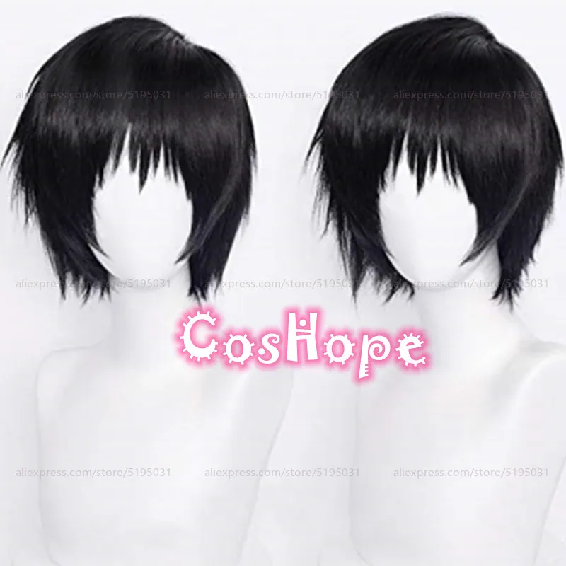 

Парик для косплея Toji Fushiguro, 30 см, короткий парик, черный парик для косплея, парики для косплея из аниме, термостойкие синтетические парики