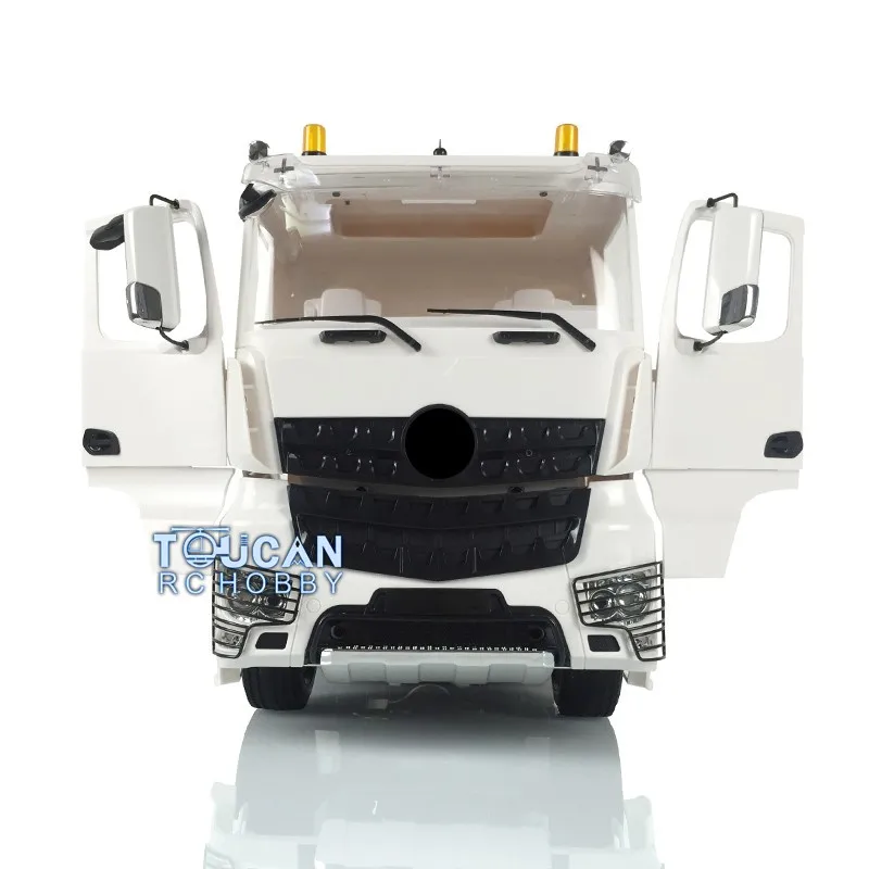 1/14 RC 3축 무도색 트랙터 트럭 6*4 키트 오픈 도어 버전 35T 540 모터 DIY 야외 모델 전기차 TH16853