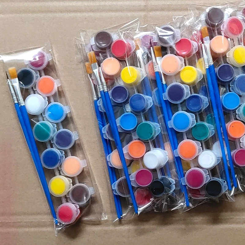 子供のためのアクリル絵の具ストリップ,水彩絵の具,日曜大工