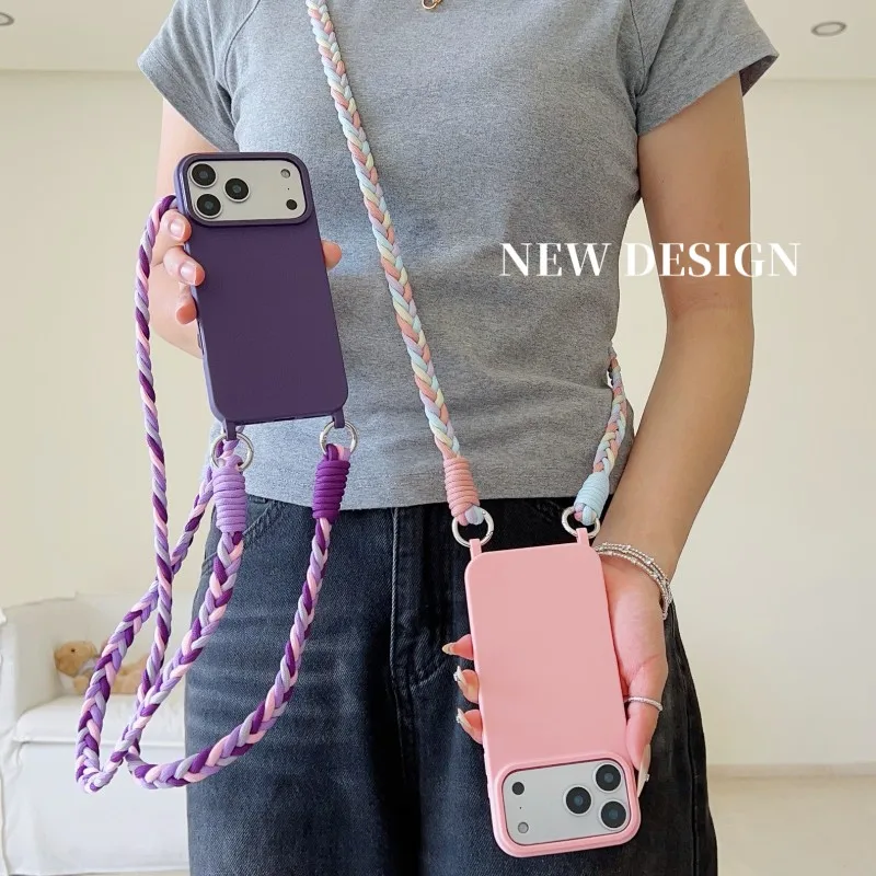 รูปสินค้า เคสโทรศัพท์มือถือสายคล้องคอแฟชั่น ลายลูกกวาด