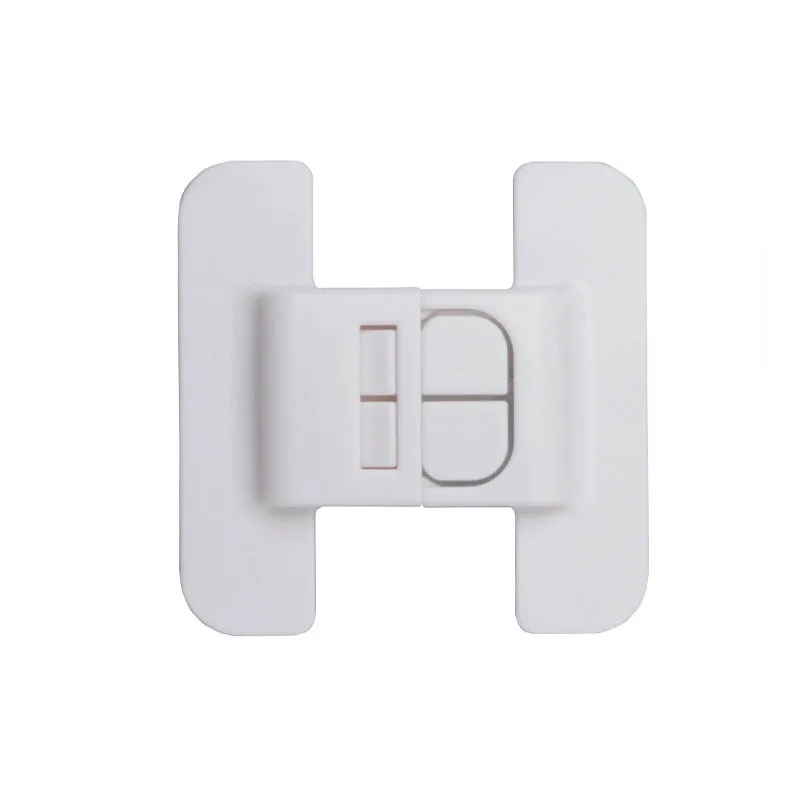 Refrigerator Door Lock 1PC Refrigerator Door Closer Security Snap Auto Lock No Punch Universal