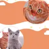 Plush Realistic 3D Cat Doll Cartoon Stuffed Simulation Cat Plushie Pillow Kawaii Soft Plush Animals Toy Cushion for Kids Girls 3