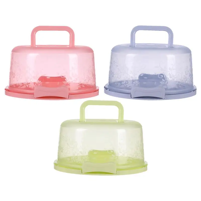 

Cake Safe Transport Box Plastic Cake Carrier Lid Handle Dessert Container Cover Portable cake case Accessories cake container