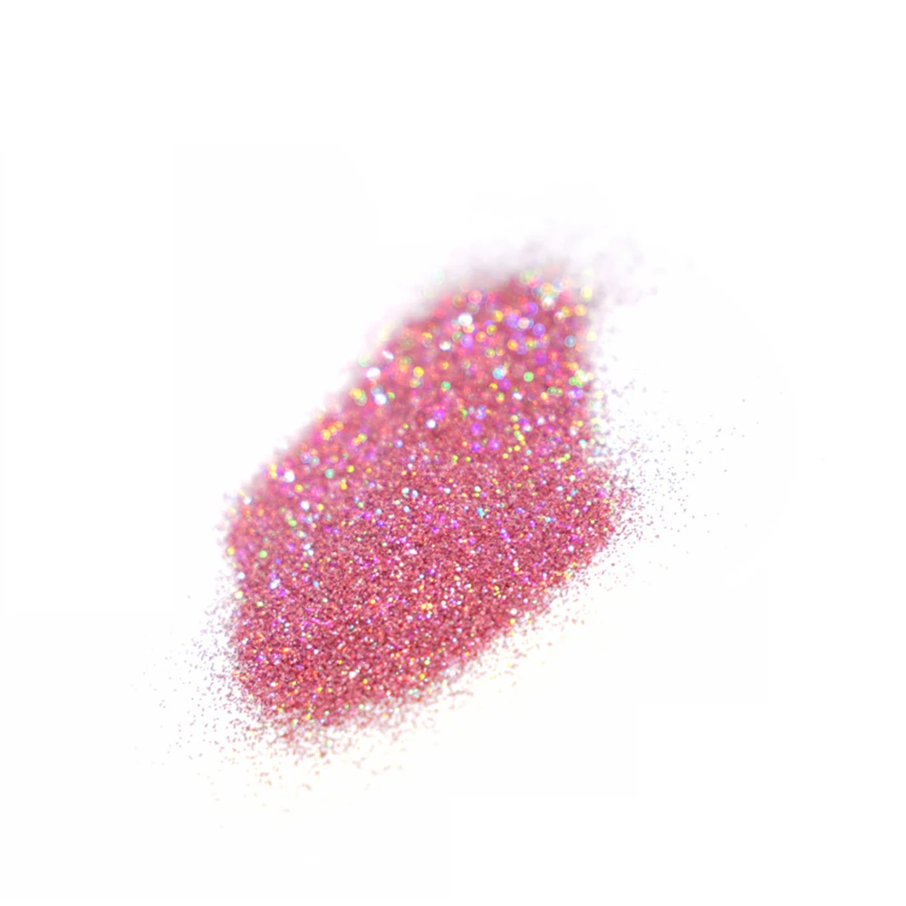 Laser Silver Holographic Chrome Nail Powder - Extra-Fine Glitter for Mirror Effect Nail Art, 50g