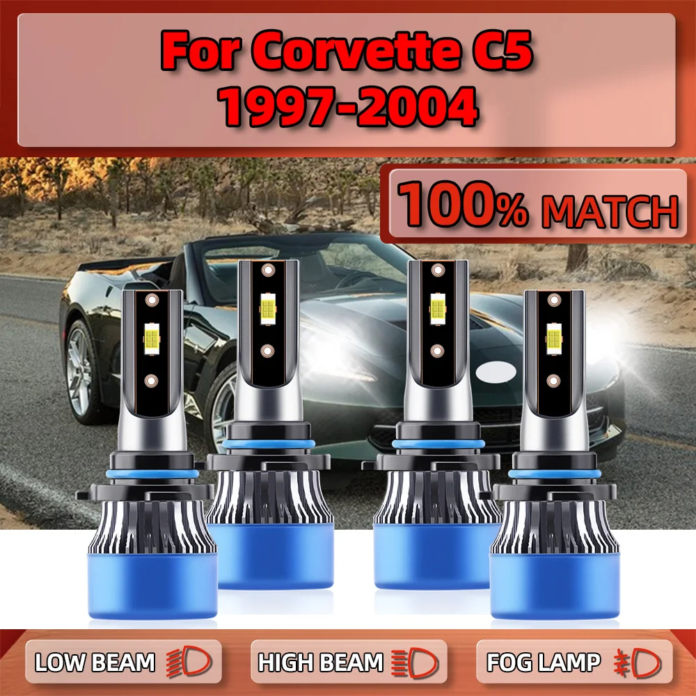 

LED Headlights Bulbs 240W 40000LM Car Headlamps 12V 6000K Auto Light For Corvette C5 1997 1998 1999 2000 2001 2002 2003 2004
