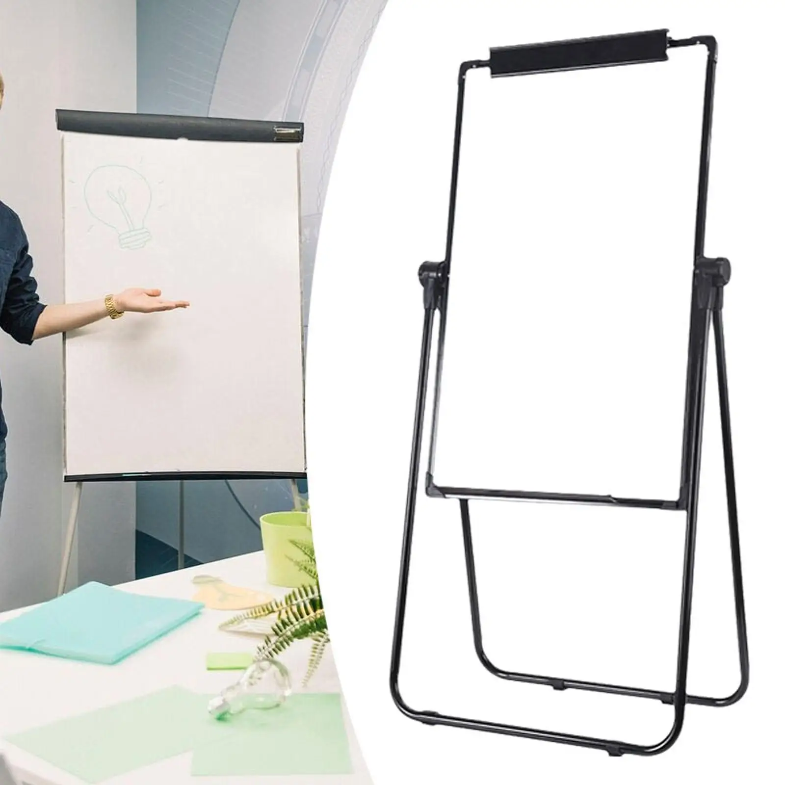 24x35inch Whiteboard with Stand Dry Erase Board 360° Rotation Portable for Adults Children Versatile Adjustable Height