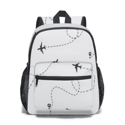 Kids Backpack Airplane dotted flight line Kindergarten Children Mochila School Bag