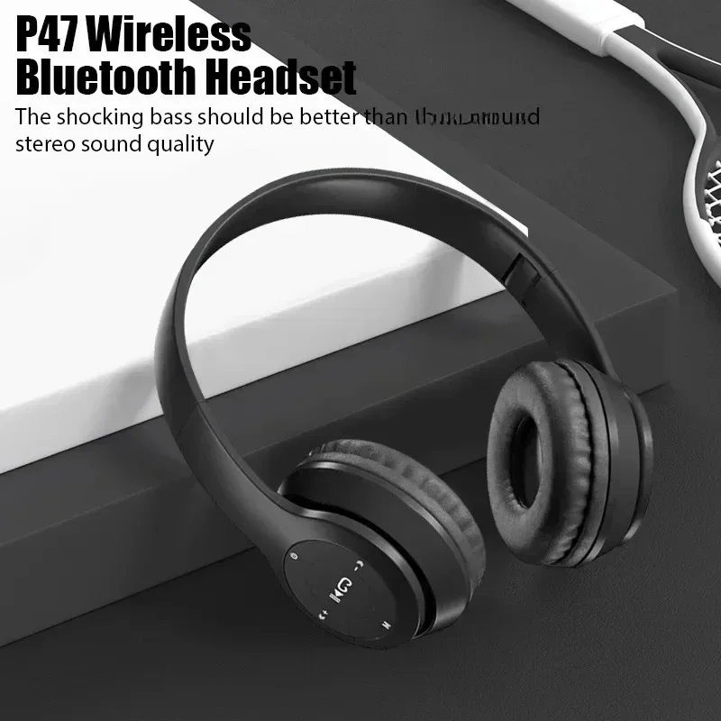 Wireless Bluetooth Headphone with Mic Noise Cancelling Stereo Sound