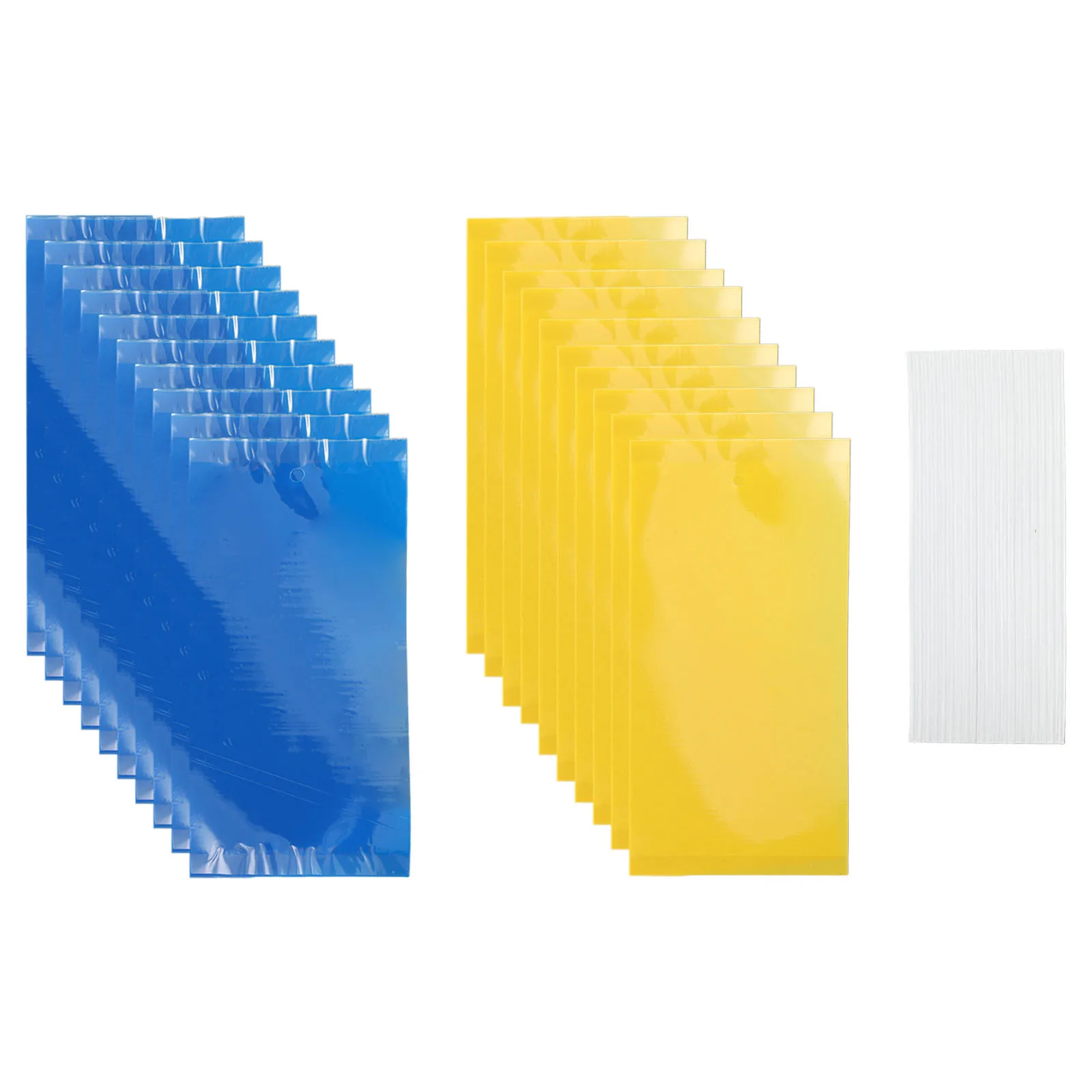20 Pz Pp Bugs Sticky Board Sticky Fly Trap Paper Dual-Sided Blue Trappole Mosche Della Frutta Insetto Colla Catcher Giallo/Blu 20*10Cm
