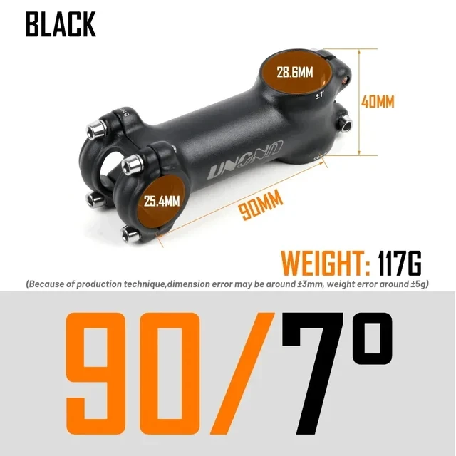 UNO – tige de vélo vtt ultralégère 7 17 degrés, 31.8mm 60/70