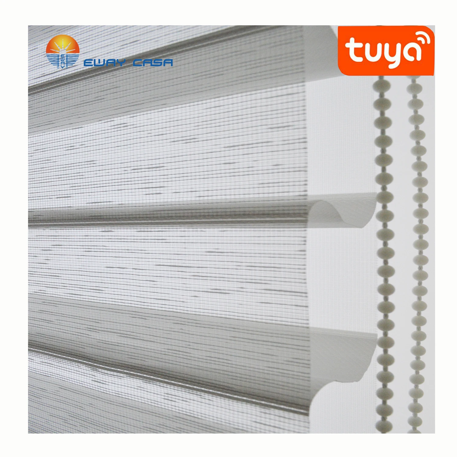 Tenda Per Finestra Motorizzata Shangri-La Tenda Per Tende Senza Fili A Triplo Strato Tende Smart Shangri-La Motorizzate Trasparenti Msb_Tc72