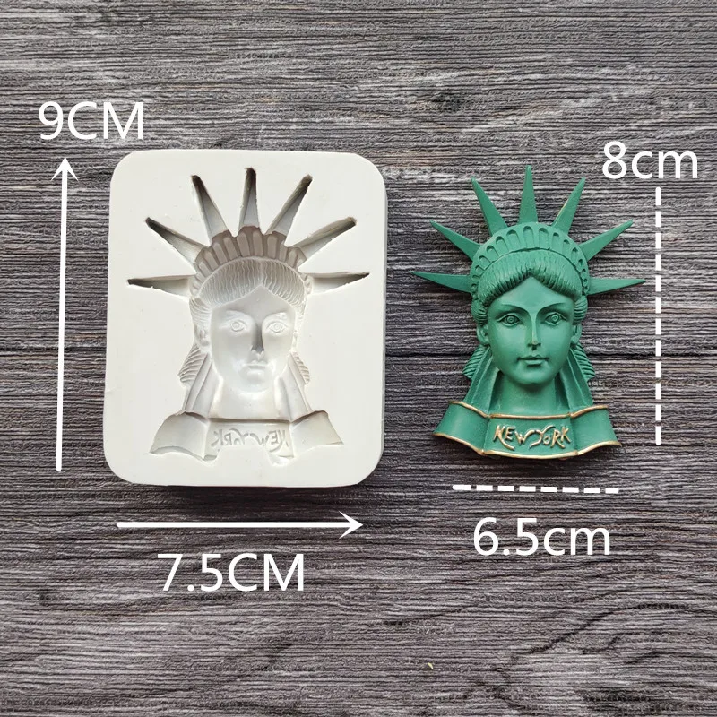 Statue Of Liberty Mold Silicone Craft Soap Resin Polymer Clay Mold 2
