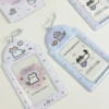 1pcs Keychain Stationery ID Card Cover Bag Pendant Card Holder Cartoon Card Protective Sleeve 4