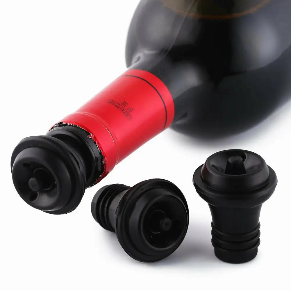 Stainless Steel Vacuum Wine Stopper With 4 Valves Ai Vacuum Pump Sealer Wine Saver Pump Sealer Saver