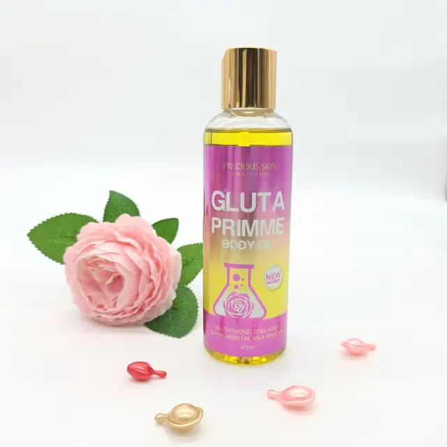 5D Gluta Thaiföld Primme Illóolaj Kollagén Arbutin Tej Protién Fehérítő Tápláló Testápoló Olaj - Image 5