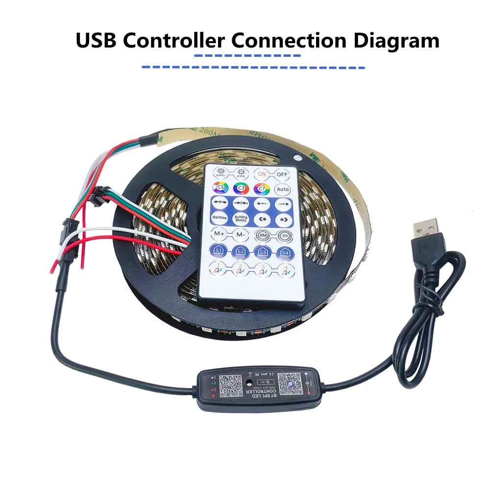 Controlador Bluetooth de Música para Tira LED Pixel Direccionable (5V-24V) Sc9e803edc9974273908e127485f7f051C