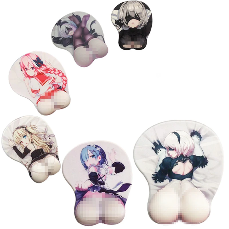 Mouse Pad Gaming Mousepad 3D Cute with Wrist Rest
