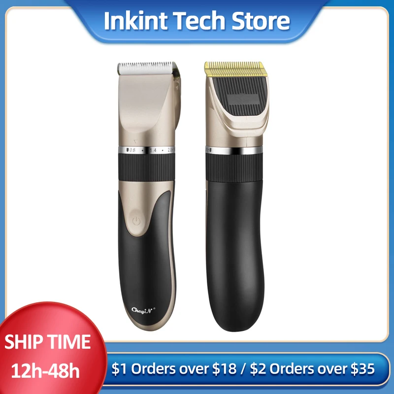 CkeyiN Professional Hair Clipper Cordless Shaver Trimmer Hair Clippers For Men Electric Trimmers Machine Barber Hair Cutter electric lint remover clothing lint pills removers fuzz blender shaver machine for sweaters carpets curtains trimmers european