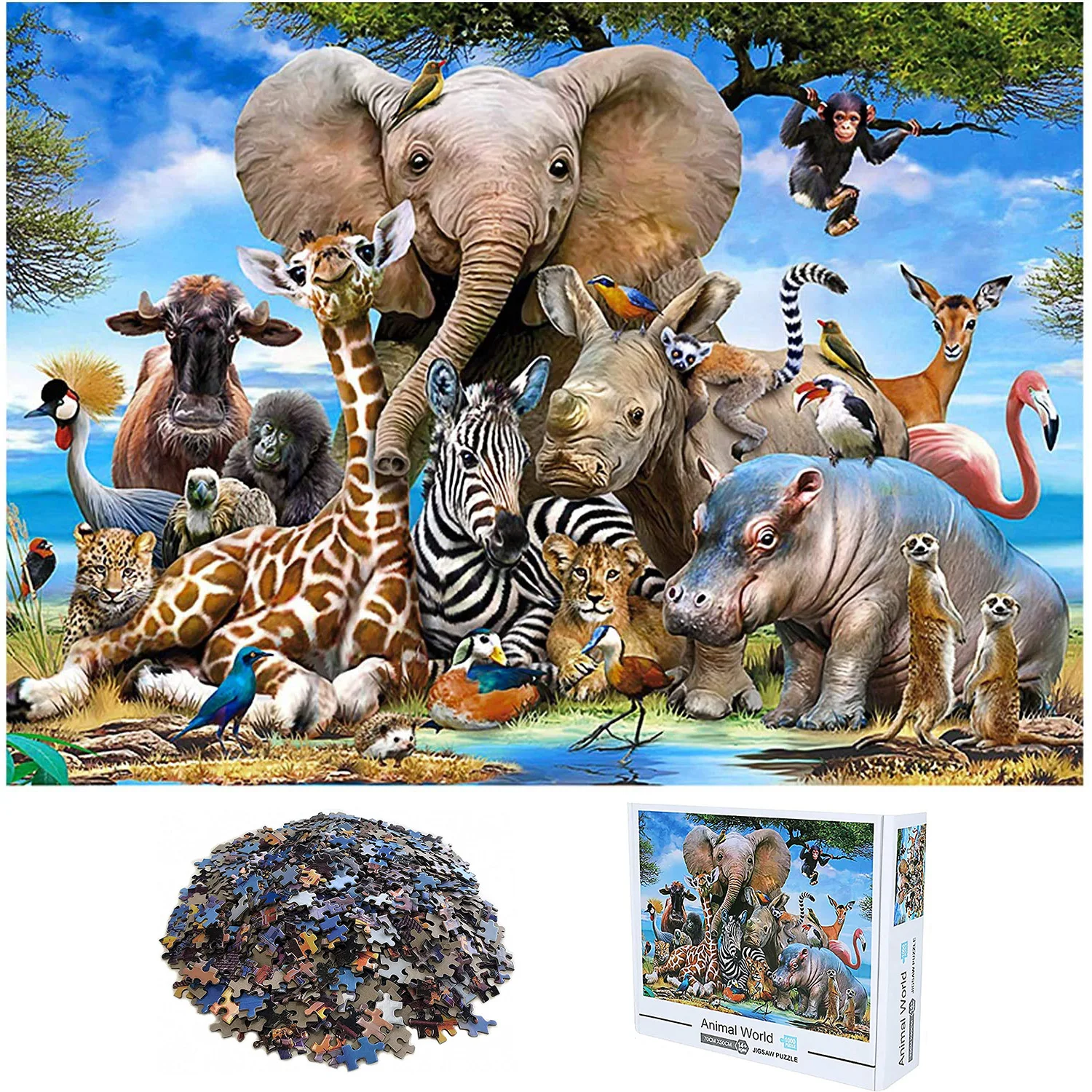 Ensemble de Puzzle en Polymères de Jeu en Feutre, Accessoires de Rangement,  Couverture à Enrouler, Tapis pour Enfant et Adulte, 2000 Pièces - AliExpress