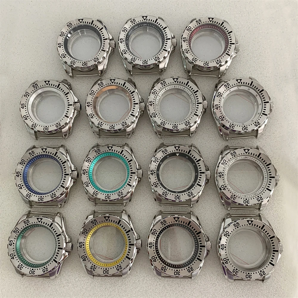 

2023 New NH35 Case Fashion Large Size 44mm Transparent Bottom Stainless Steel Watch Case for NH35 NH36 Movement 28.5mm Dial