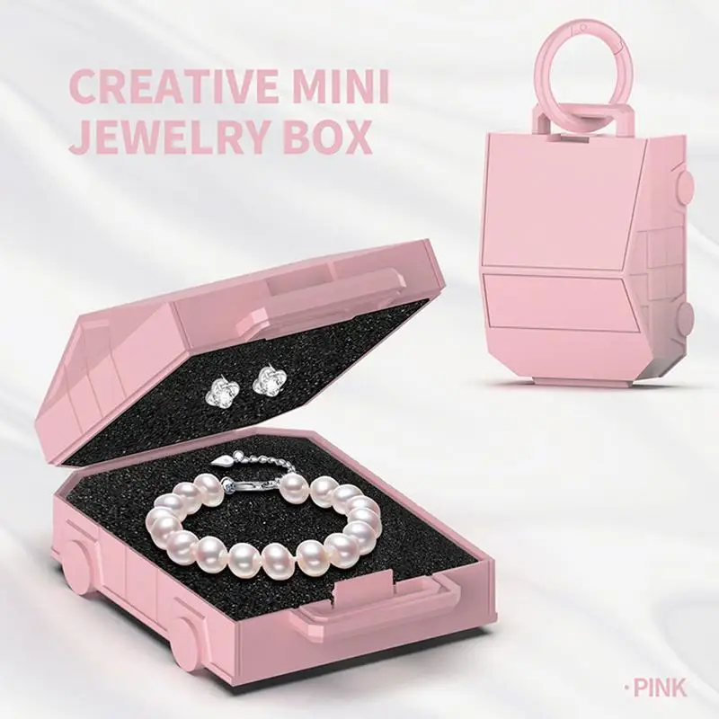 

Mini Travel Jewelry Case Earring Holder Organizer With HangRing Multifunctional Shell Storage Jewelry Holder Box For WomenSupply