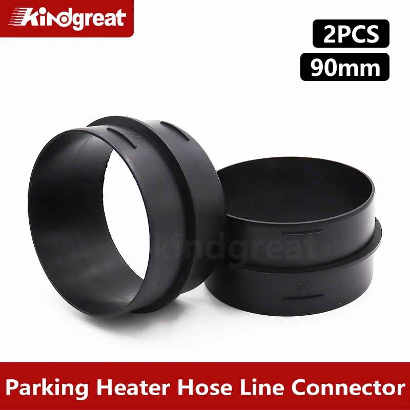 2PCS 90mm For asto Eberspacher Car Parking Heater Ducting Pipe