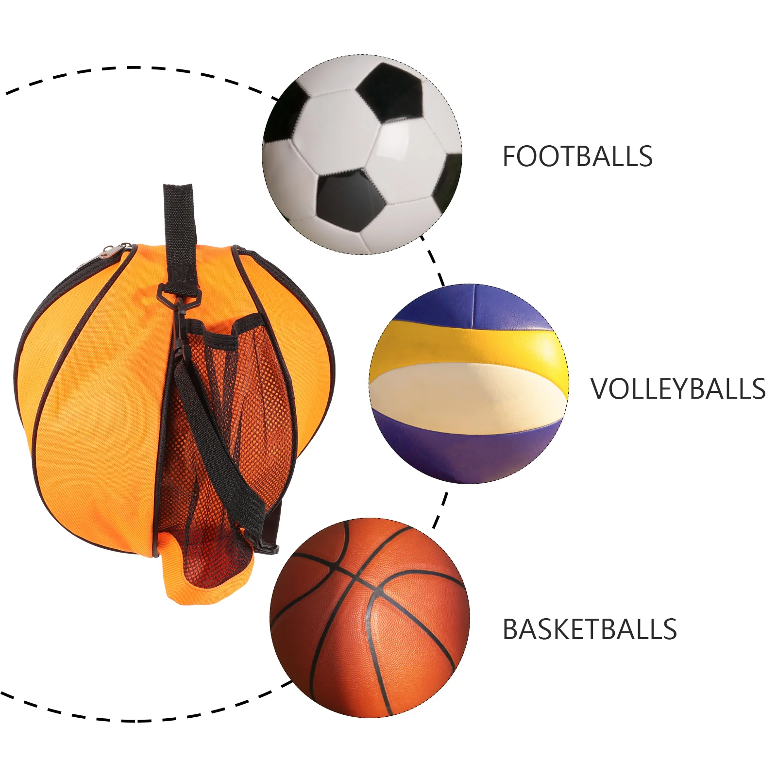 

Football Balls Storage Basketball Bag Football Backpack Practical Basketball Bag