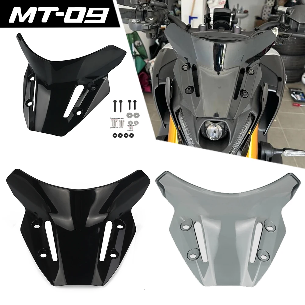 

For YAMAHA MT09 MT 09 MT-09 SP FZ09 FZ-09 FZ 09 2021 2022 2023 Motorcycle Front Screen Windscreen Windshield Deflector Protector