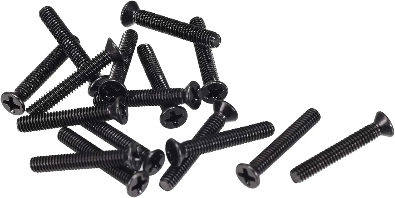 

Keszoox M2.5 x 16mm Phillips Screw Fasteners Black for Laptop PC TV Fan Switch 350pcs