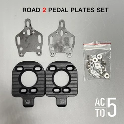 Magnetic Replacement Parts for Bicycle Pedals - Enhanced Grip for Road and MTB (ROAD 2 PLATES SET)