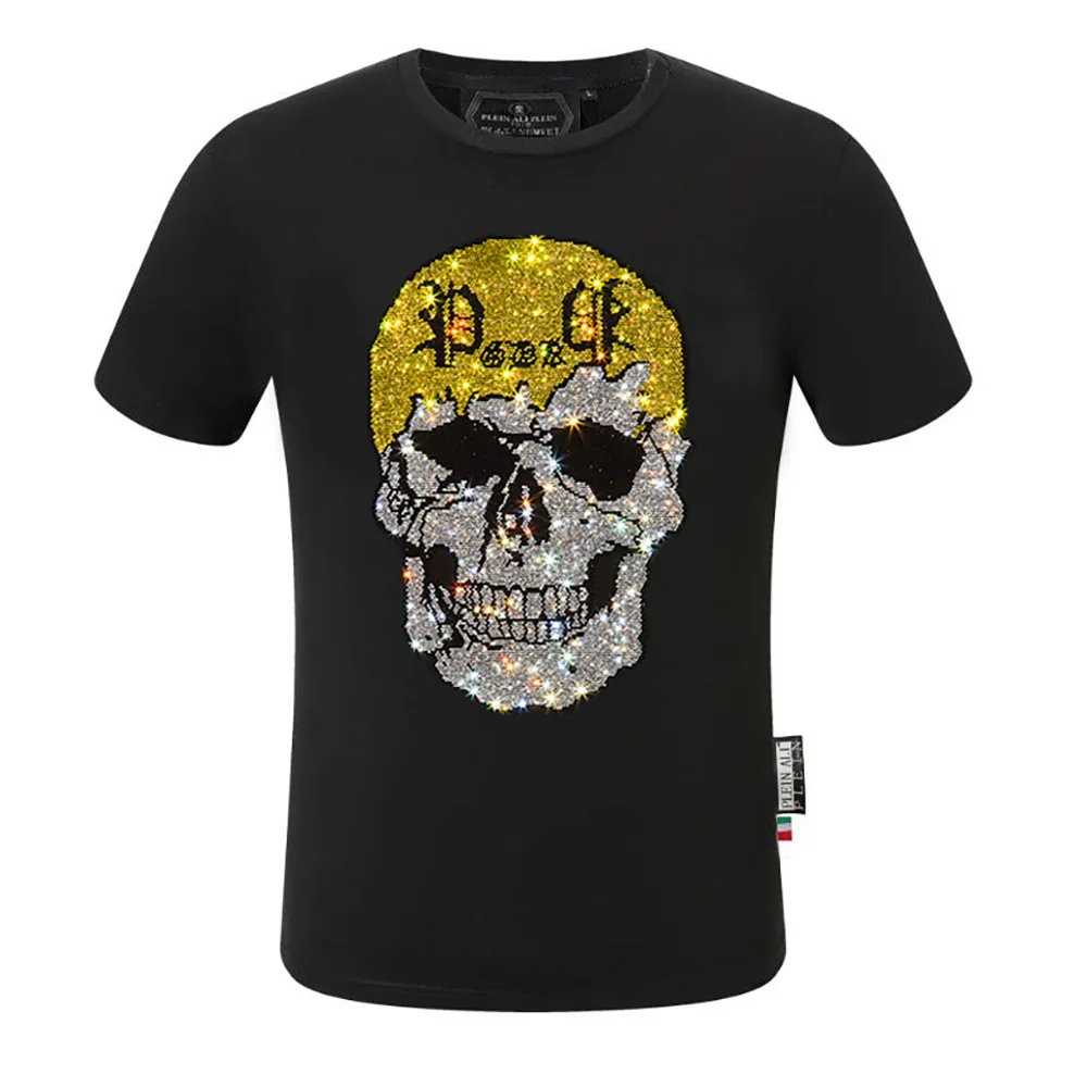 

Mens Punk HOT brand Men Street Fashion new Hot Drill ullover For design T-shirts PP