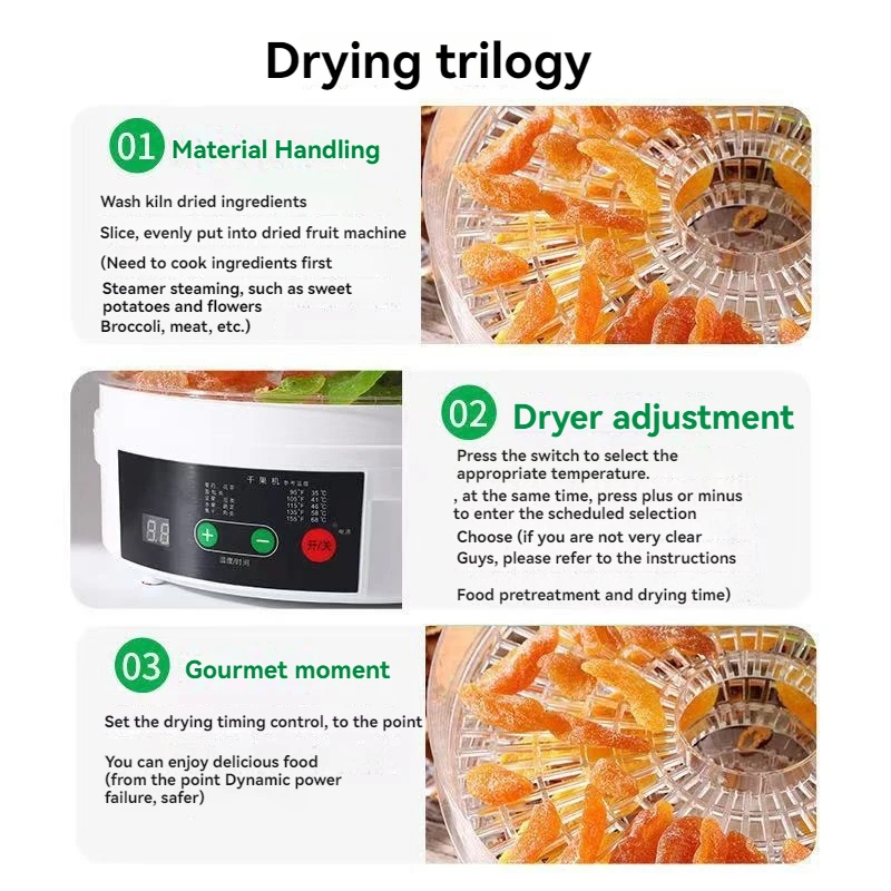 Household Fruit Baking Vegetables Pet Meat DIY Handmade Food Air Dryer 3