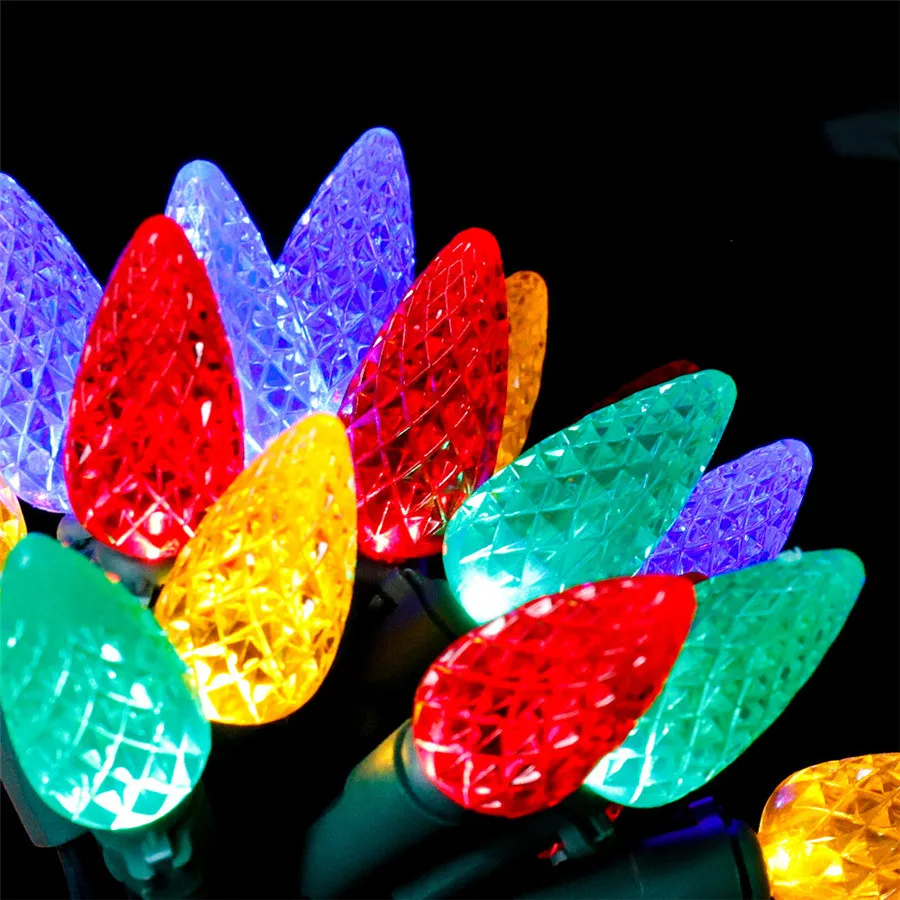 NewYearLEDChristmasGarlandFairyLightsWaterproof8Modes