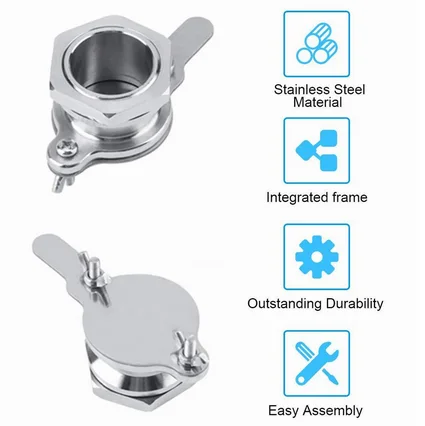 1Db Méhészeti Berendezés Rozsdamentes Acél Mézkapu Mézes Kivonó Kimeneti Szelepe A Méhek Mezőgazdasági Szerszámának Kellékei - Image 5